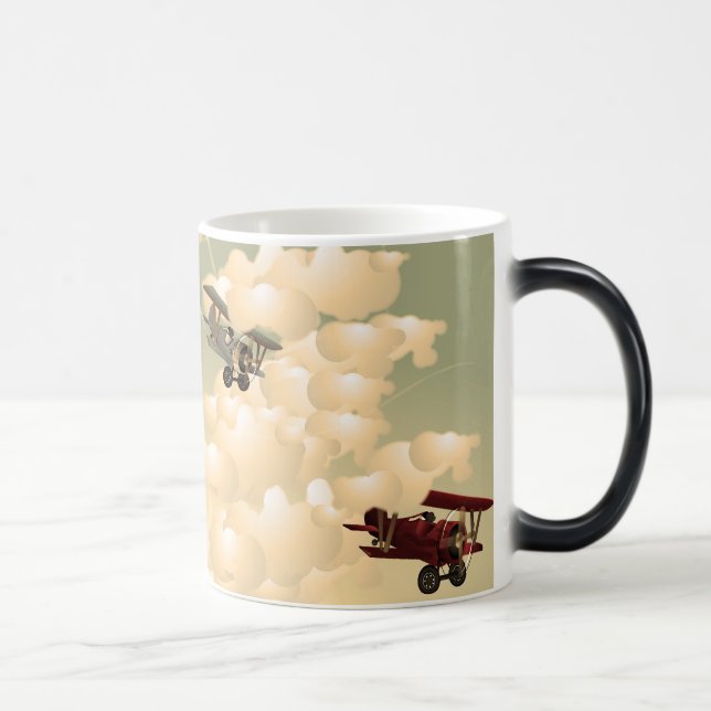 Mug Magic Biplan sépia (Droite)