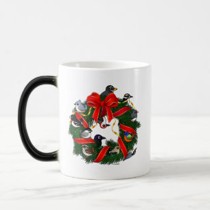 Mug Magic Birdorable NA Jardin Birds Christmas Wreath