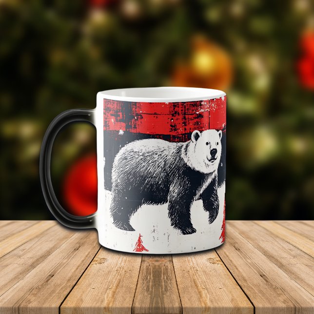 Mug Magic Bison rouge Plaids Ours polaire (Créateur téléchargé)