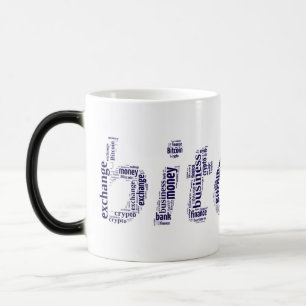 Mug Magic Bitcoin logo wordart graphiques