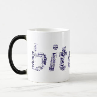 Mug Magic Bitcoin logo wordart graphiques