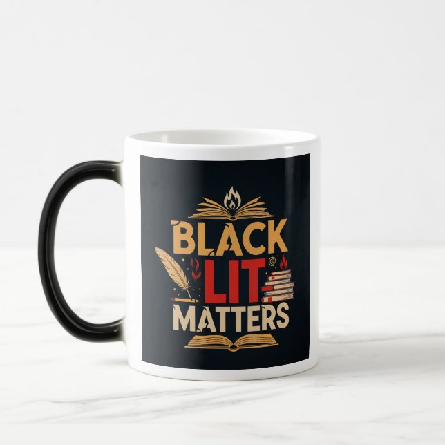 Mug Magic Black Lit Matters | Read, Rise, Resist  (Gauche)