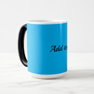 Mug Magic Bleu, couleur bleu ciel MODÈLE, personnalisez,