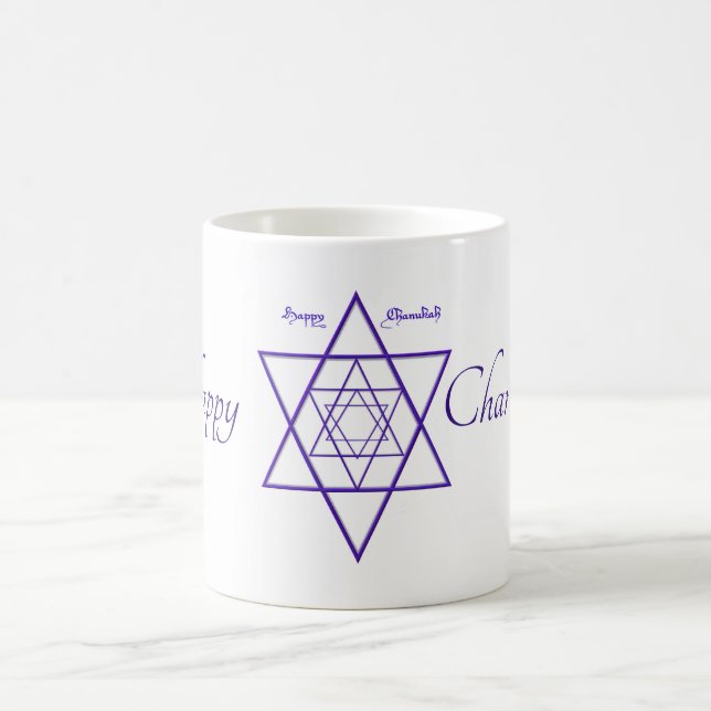 Mug Magic Bleu et blanc : une bonne bouge de Chanukah (Centre)