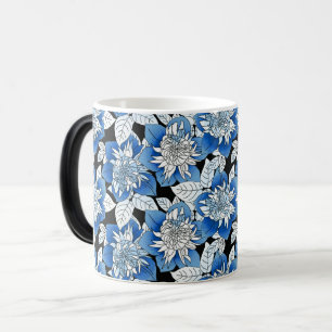 Mug Magic Bliss de Jardin Floral Bleu & Blanc