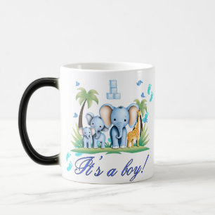 Mug Magic "Blue Baby Safari - It’s a Boy!" Chaleur magique -