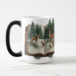 Mug Magic Bois Livre d'histoire Reindeer Couleur Morphing Mu