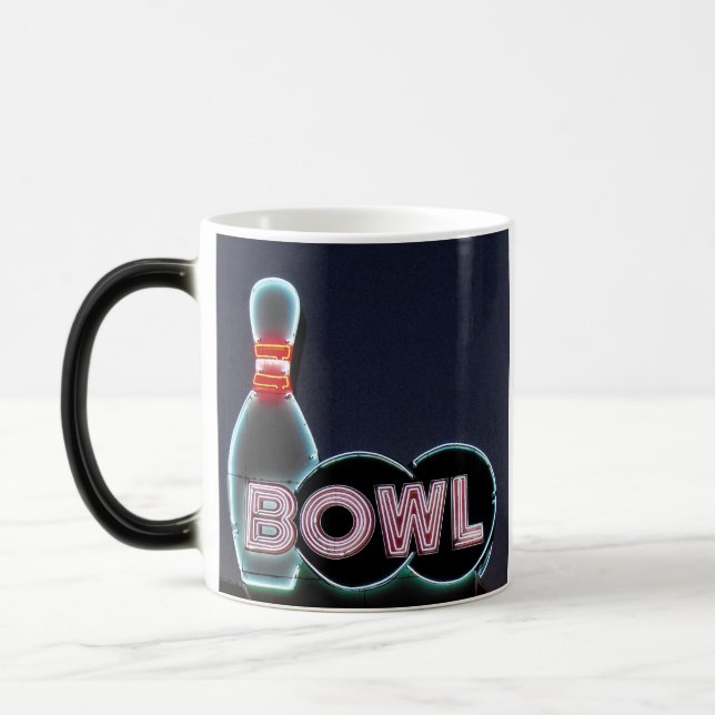 Mug Magic Bol vintage avec panneau en néon (Gauche)