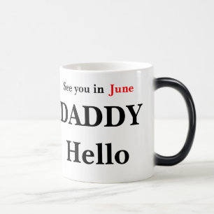 Mug Magic Bonjour papa, la mariée, la viande de café
