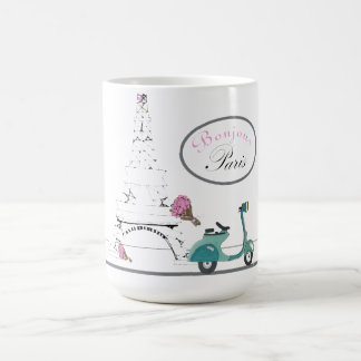 Mug Magic Bonjour Paris White, Tour Eiffel