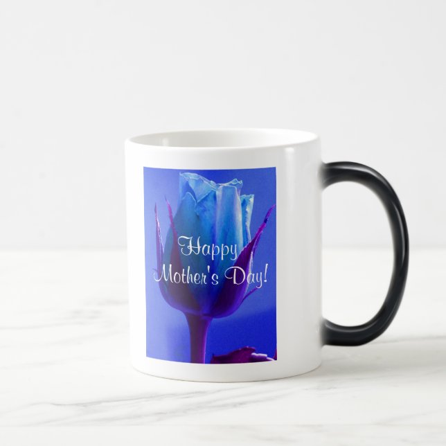Mug Magic Bonne fête des mères Rose bleu IV (Droite)