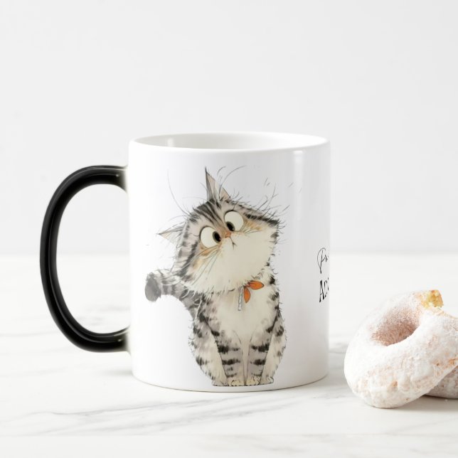 Mug Magic Boug de café de chat parfaitement adorable (Avec donut)