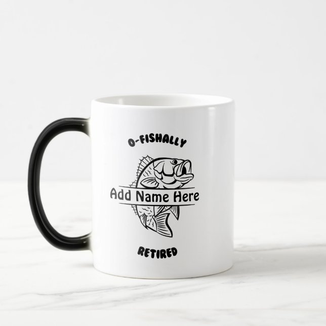 Mug Magic Boug De Retraite Personnalisé, Retraité À La Retra (Gauche)