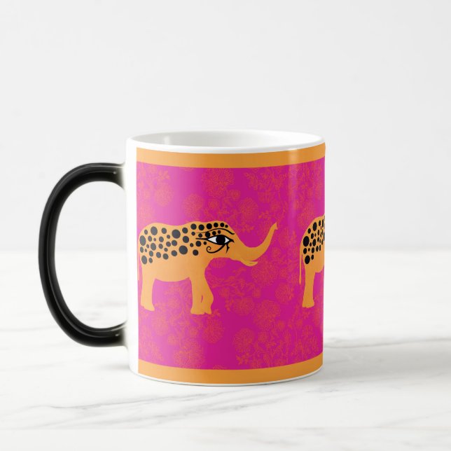 Mug Magic Boug d'éléphants roses chauds Horus-Oeil (Gauche)