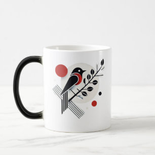 Mug Magic Boug minimaliste d'art ornithologique moderne - No