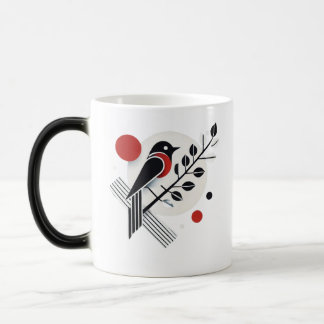 Mug Magic Boug minimaliste d'art ornithologique moderne - No