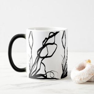 Mug Magic Bouquet Blanc : Abstrait blanc & noir