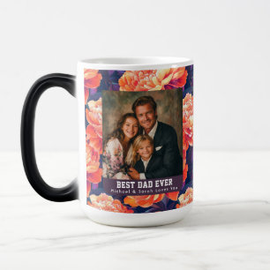 Mug Magic Bouquet de pivoines hawaïennes Joyeuse fête des pè