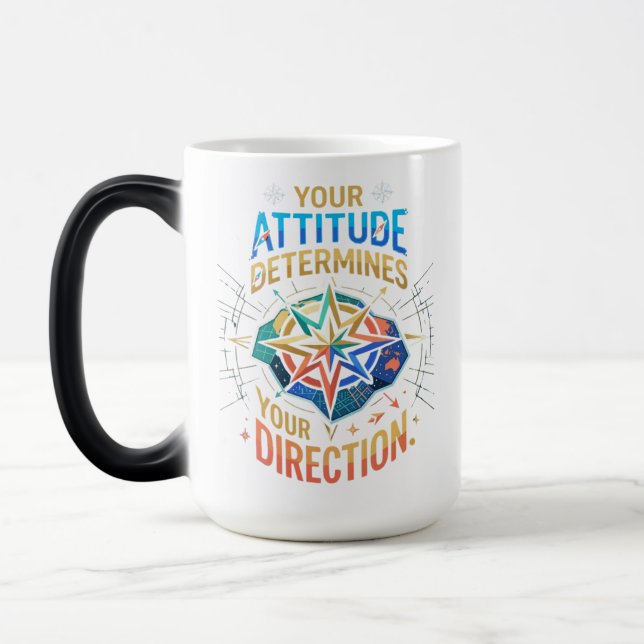 Mug Magic Boussole d'art motivationnel (Gauche)