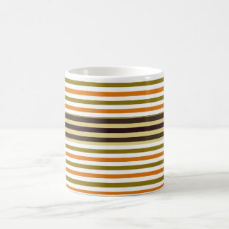 Mug Magic Bouton motif de rayures colorées