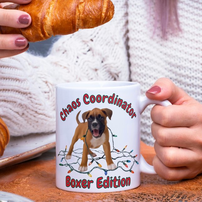 Mug Magic Boxer Dog Chaos Coordinator (Créateur téléchargé)