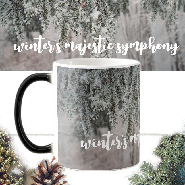 Mug Magic Branches gelées et forêt recouverte de neige (Créateur téléchargé)