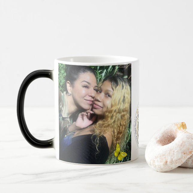 Mug Magic Brave Papillon Be the Change Personnaliser (Avec donut)