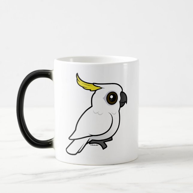 Mug Magic Cacatoès Soufre-crêté de Birdorable (Gauche)