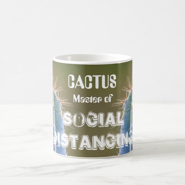 Mug Magic Cactus - Maître de la Distance Sociale ! (Centre)