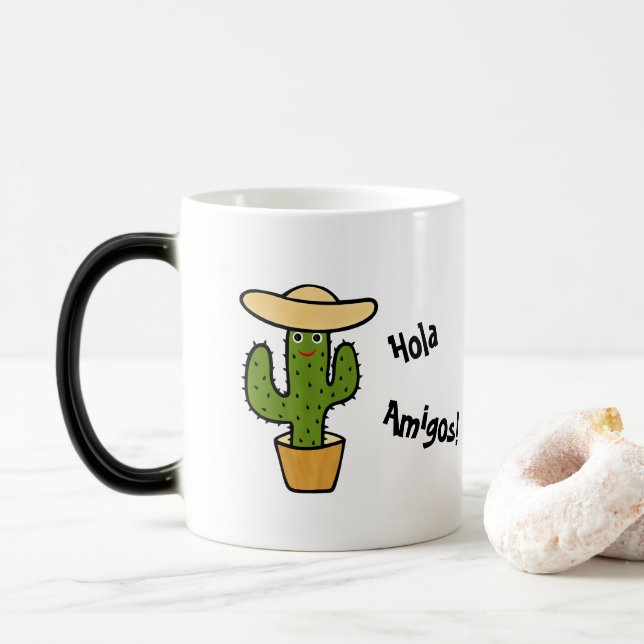 Mug Magic Cactus mexicain vert (Avec donut)
