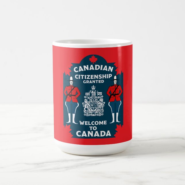Mug Magic Cadeau de célébration de la citoyenneté canadienne (Centre)