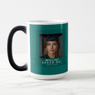 Mug Magic Cadeau de fin d'études à motif chevron coloré