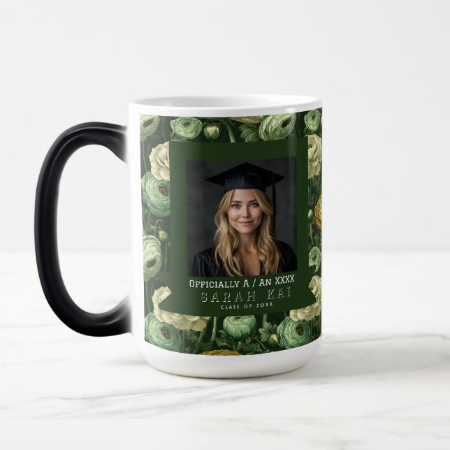 Mug Magic Cadeau de fin d'études garçons impression ranuncul (Gauche)
