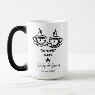 Mug Magic Cadeau de mariage personnalisé moderne pour annive