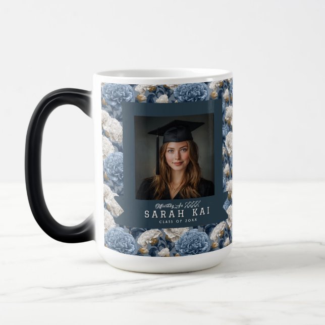 Mug Magic Cadeau de Remise de Diplôme de Mariée Fleur de Œil (Gauche)