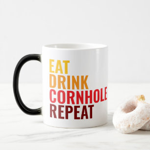 Mug Magic Cadeau drôle amateur de cornhole dégradé de couleu