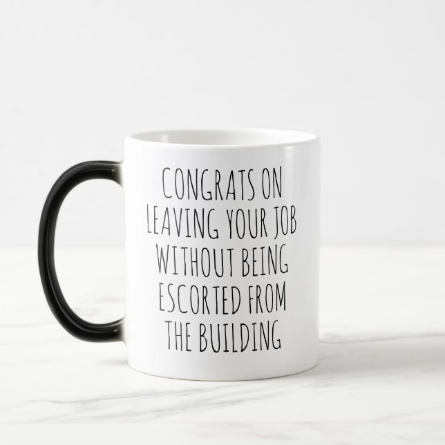Mug Magic Cadeau drôle de retraite pour collègue (Gauche)