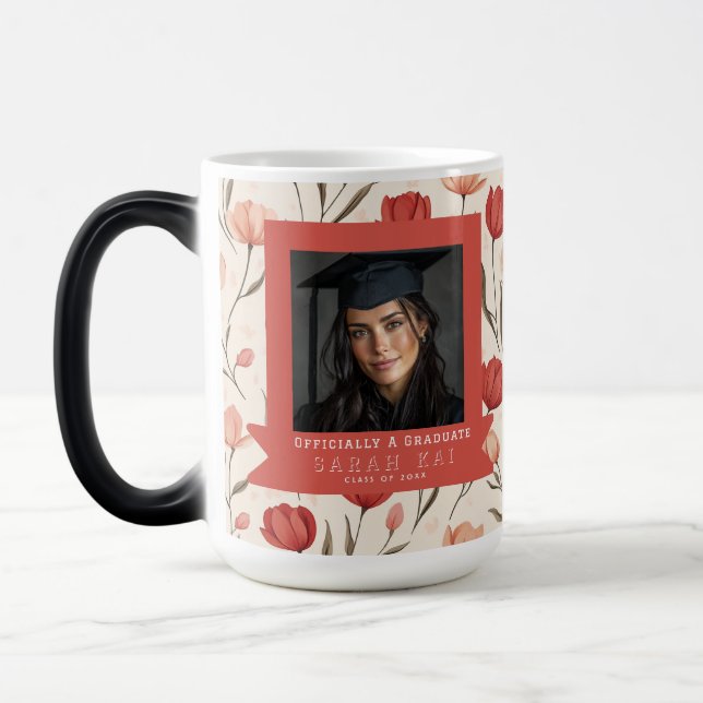 Mug Magic Cadeau Floral Tulipe Classique Pour Diplômé (Gauche)
