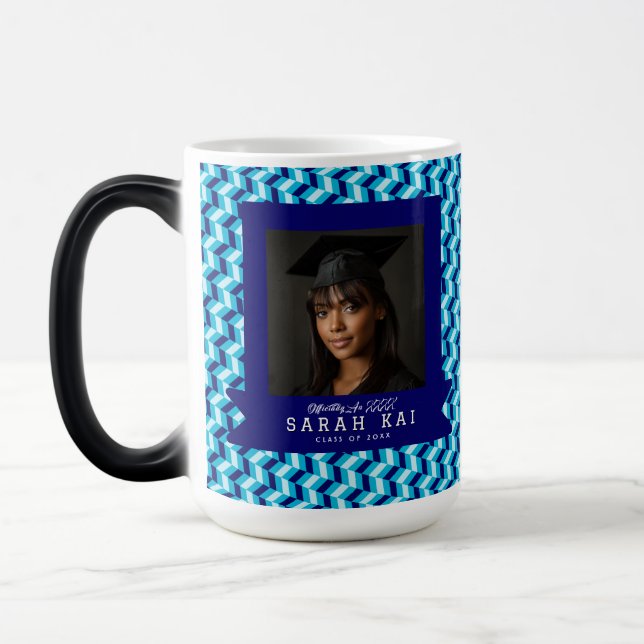 Mug Magic Cadeau photo à motif géométrique gras (Gauche)