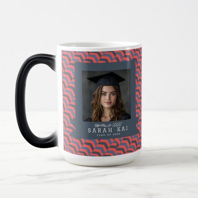 Mug Magic Cadeau photo élégant à motif chevron (Gauche)