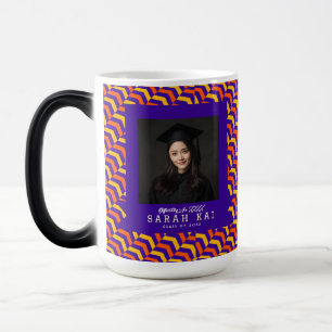 Mug Magic Cadeau photo élégant à motif zigzag