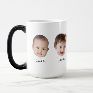 Mug Magic Cadeau Visage pour bébé pour maman papa grand-papa