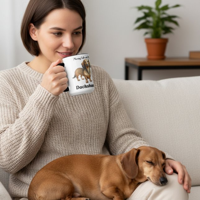 Mug Magic Café Brown mûr mou mou avec My Dachshund (Créateur téléchargé)
