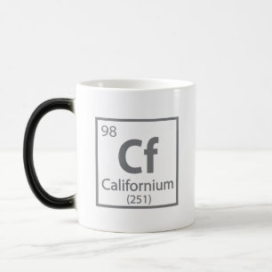 Mug Magic Californie - California Science - Tableau périodiq