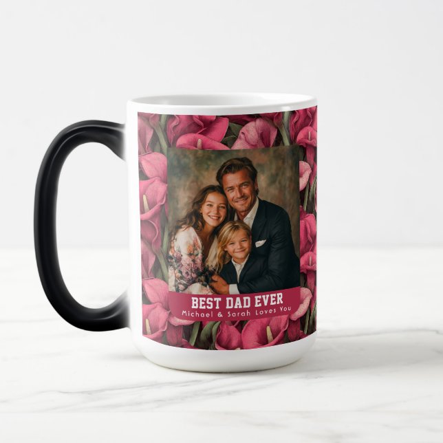 Mug Magic Calla Lilies Nature Fier Papa Famille (Gauche)
