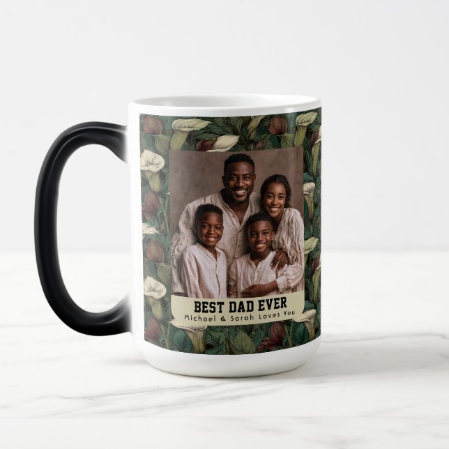Mug Magic Calla Lilies Nature futur papa Café (Gauche)