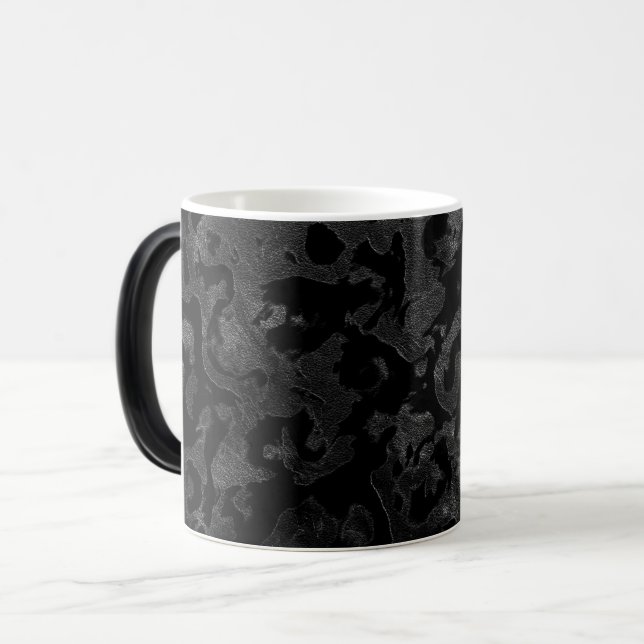 Mug Magic Camouflage moderne Camo-noir et gris foncé (Devant gauche)