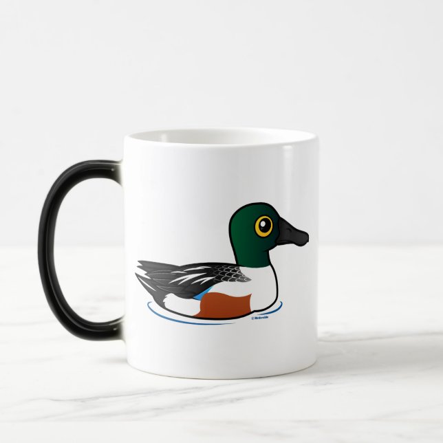 Mug Magic Canard souchet du nord de Birdorable (Gauche)