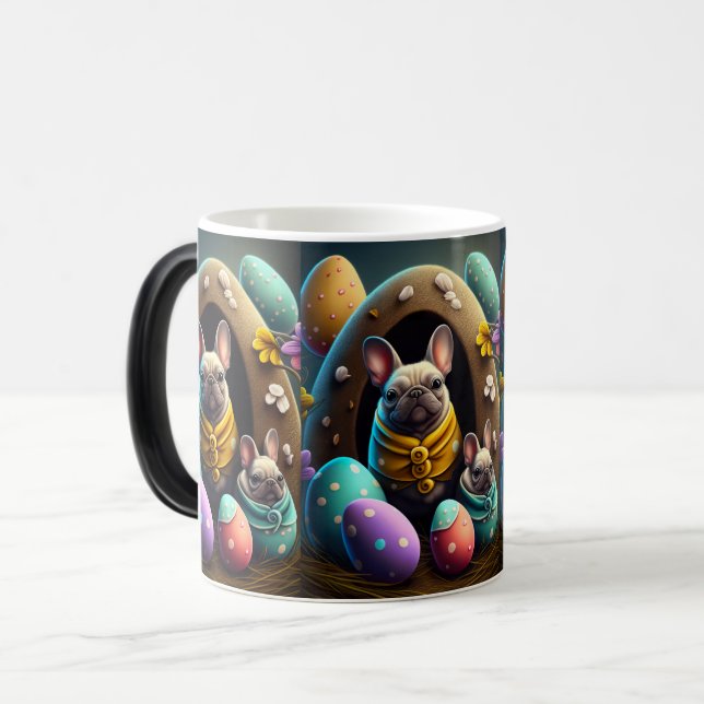 Mug Magic Carlin adorable avec oeufs de Pâques Un festin et  (Devant gauche)