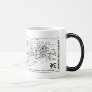 Mug Magic Carte du chemin de fer 1956 de New Haven